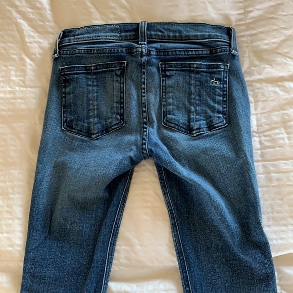 Rag & Bone "Oil Stain" ankle zipper skinny jeans - Picture 5 of 6